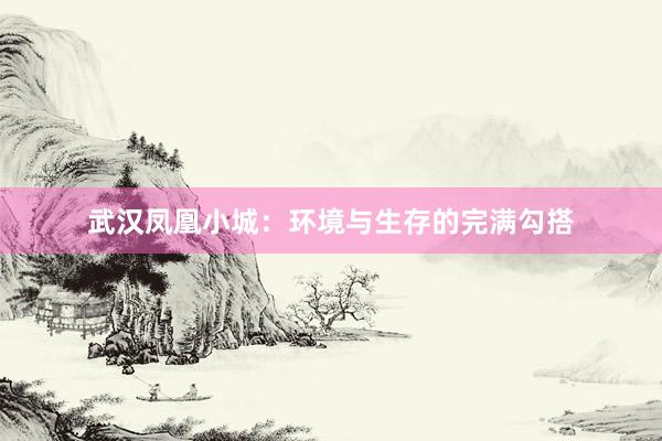 武汉凤凰小城：环境与生存的完满勾搭